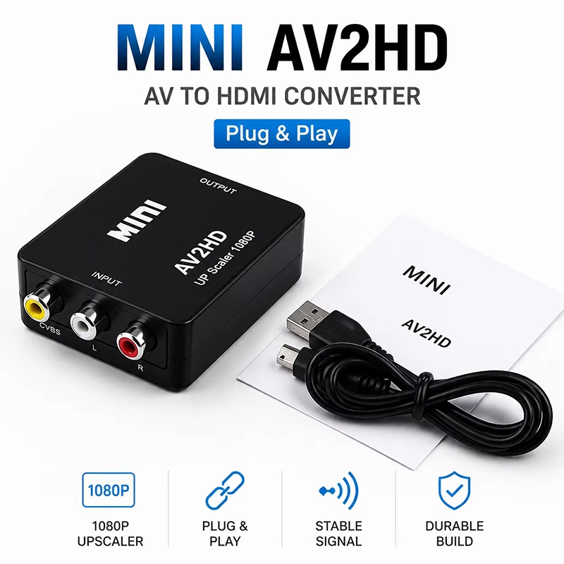 Video Gaming Accessories - HDTV-converterbox RCA AV CVBS L/R video-audiobox