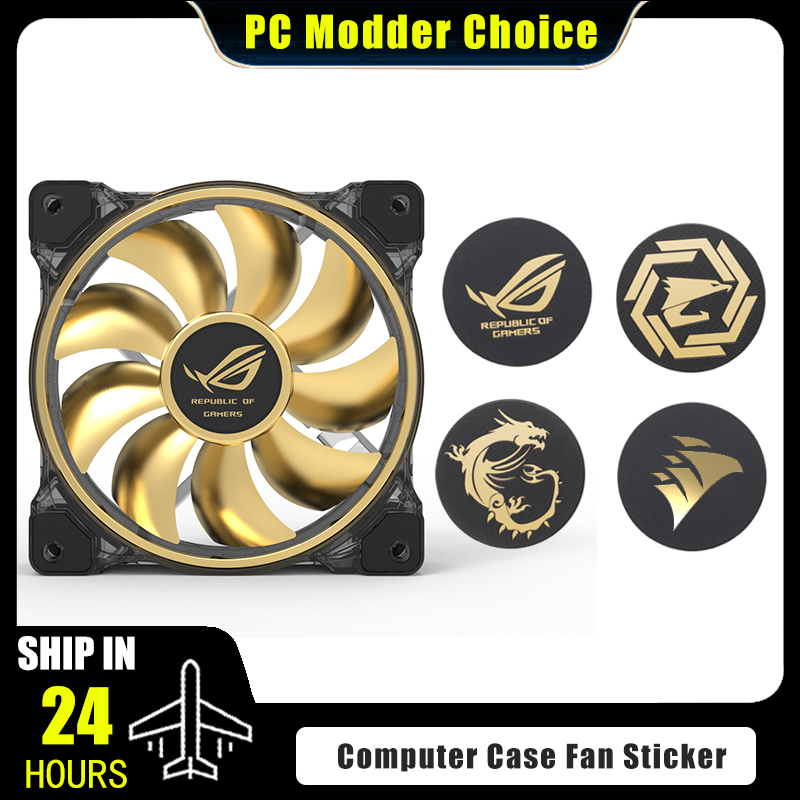 Video Gaming Accessories - Computerkast Fan Logo Sticker, ROG MSI